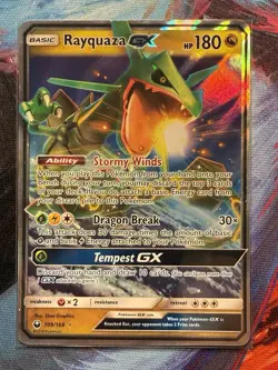 Rayquaza GX 109/168 Sm-Celestial Storm Holo Pokemon Tcg Light Play - Image 1