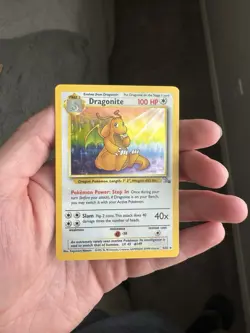 Pokemon TCG Dragonite 4/62 Fossil 1999 English Holo Rare Unlimited 100 HP - Image 1