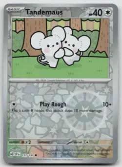 Tandemaus 157/191 Common Surging Sparks Pokemon Reverse Holo NM - Image 1