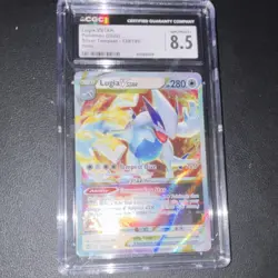 Pokemon Lugia VSTAR CGC 8.5 139/195 Ultra Rare Holo Silver Tempest 2022 - Image 1