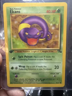 Pokemon Ekans 46/62 1st Edition - Image 1