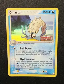 Omastar 20/108 Reverse Holo Rare Stamped 2007 EX Power Keepers Pokemon TCG - Image 1