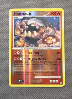 Heatran 3/99 Reverse Holo Rare Pokemon Platinum Arceus Base Set 2009 - Image 1