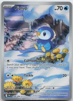Piplup 098/094 Illustration Rare Phantasmal Flames Pokemon TCG NM - Image 1