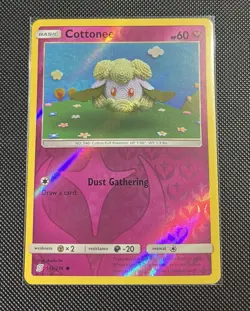 LP+ Pokemon Cottonee S&M Unified Minds Reverse Holo Common 143/236 - Image 1
