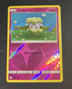 LP+ Pokemon Cottonee S&M Unified Minds Reverse Holo Common 143/236 - Image 3
