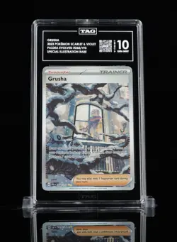 2023 POKEMON PAL EN-PALDEA EVOLVED SPECIAL ILLUSTRATION RARE #268 GRUSHA TAG 10 - Image 1
