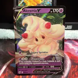 Pokemon Alcremie V 022/073 Champion's Path Ultra Rare Holo - Image 1