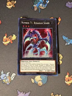 YuGiOh - Number 71: Rebarian Shark CT14-EN005 2017 Mega Tins - NM - Image 1
