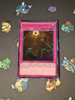 YuGiOh - Floodgate Trap Hole MP17-EN114 Mega Tins Mega Pack - NM - Image 1