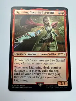 MTG: Final Fantasy Foil Promo: Lightning, Security Sergeant - NM 0002 - Image 1