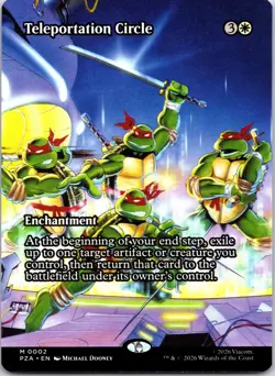 Teleportation Circle (Borderless) 2 Teenage Mutant Ninja Turtles NM - Image 1