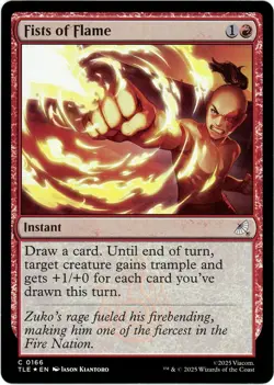Fists of Flame (Foil) - 0166 - Avatar: The Last Airbender: Eternal-Legal TLE NM - Image 1