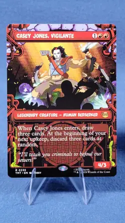 Casey Jones, Vigilante Borderless (Showcase) Regular NM - TMNT TMT 235 Mtg 🔮 A* - Image 1