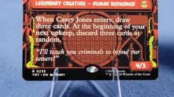 Casey Jones, Vigilante Borderless (Showcase) Regular NM - TMNT TMT 235 Mtg 🔮 A* - Image 2