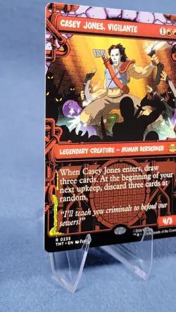 Casey Jones, Vigilante Borderless (Showcase) Regular NM - TMNT TMT 235 Mtg 🔮 A* - Image 4