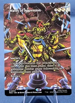 Waves of Aggression 0013 Regular Teenage Mutant Ninja Turtles MTG 6* - Image 1
