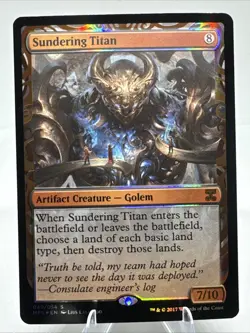 Sundering Titan 049 Masterpiece Foil MTG Magic The Gathering Near Mint - Image 1
