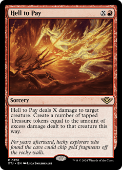 Hell to Pay 126 OTJ Outlaws of Thunder Junction MTG Magic NM - Image 1