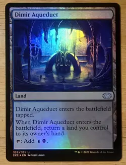 X 1 Dimir Aqueduct Foil Double Masters 322 MTG Magic The Gathering - Image 1