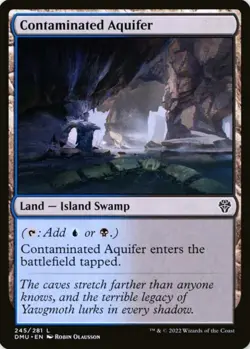 X 1 Contaminated Aquifer NM-M Dominaria United NM MTG Magic The Gathering - Image 1