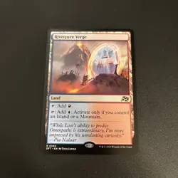 Riverpyre Verge Magic: The Gathering Aetherdrift Regular Rare Land 260 English - Image 1