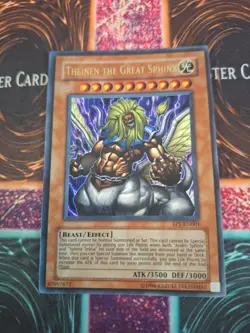 Yugioh Theinen the Great Sphinx EP1-EN001 Ultra Rare Unlimited Near Mint - Image 1