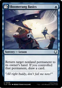 Boomerang Basics 46 Magic: The Gathering Avatar: The Last Airbender Uncommon NM - Image 1