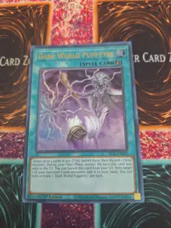 Yugioh Dark World Puppetry SR13-EN025 Ultra Rare 1st Edition Near Mint - Image 1