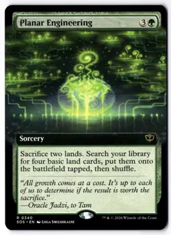 Planar Engineering (Extended Art) SOS 340 Magic: The Gathering R NM - Image 1