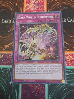 Yugioh Dark World Punishment SR13-EN033 Super Rare 1st Edition Near Mint - Image 1