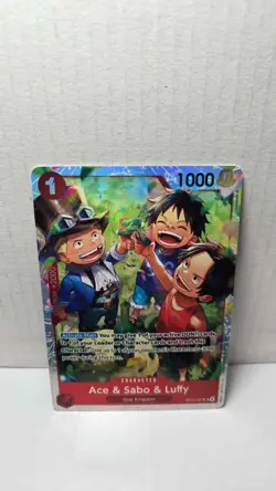 Ace & Sabo & Luffy OP13-007 - One Piece TCG English - SR Foil NM Near-Mint - Image 1