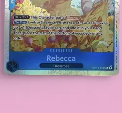 Rebecca - OP15-053 - SR - One Piece English - NM - Image 3