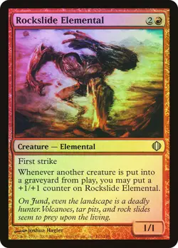 MTG FOIL Rockslide Elemental - Shards of Alara #112 - Image 1