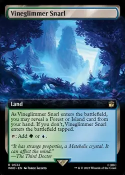Vineglimmer Snarl - Foil Extended Art WHO LP MTG - Image 1