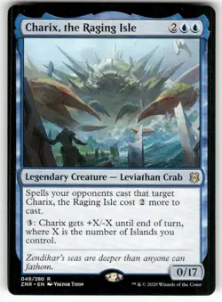Charix, the Raging Isle 49 Rare Zendikar Rising Magic: The Gathering Near Mint - Image 1