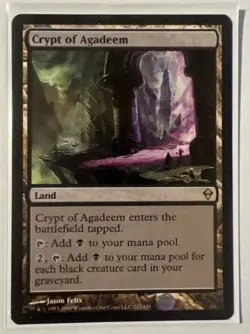 Crypt of Agadeem Zendikar Regular MTG - Image 1