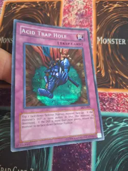 Yugioh Acid Trap Hole DDS-005 Prismatic Secret Rare Unlimited Lightly Played - Image 2