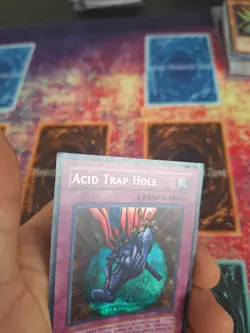 Yugioh Acid Trap Hole DDS-005 Prismatic Secret Rare Unlimited Lightly Played - Image 3
