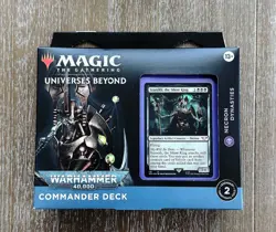 MTG Universes Beyond Warhammer 40K Commander Deck Necron Dynasties New/Sealed - Image 1