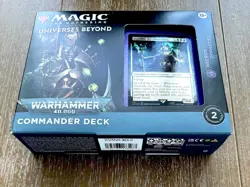 MTG Universes Beyond Warhammer 40K Commander Deck Necron Dynasties New/Sealed - Image 4
