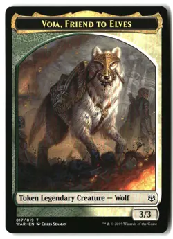 MTG Voja, Friend to Elves Token [WAR - 17] LP 6-9 - Image 1