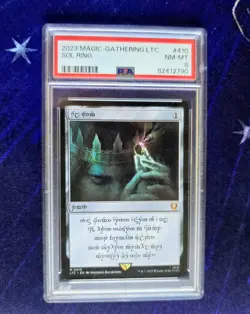 Magic The Gathering 2023 LOTR - Human Sol Ring (0410) PSA 8 - Image 1