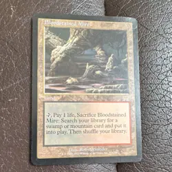 Magic: The Gathering Bloodstained Mire Onslaught 2002 Land Rare English 313/350 - Image 3