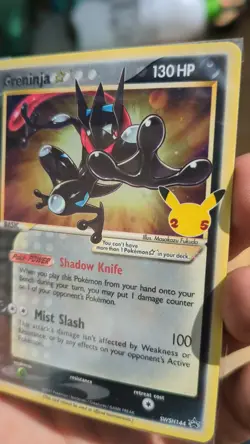 Pokemon TCG Greninja Goldstar SWSH144 Celebrations Promo Card Sealed - Image 2