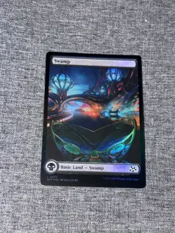 MTG Swamp Full Art Foil #274 Aetherdrift NM - Image 1