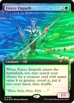 MTG - Fierce Empath - Foil - Extended Art- Secret Lair - Magic the Gathering - Image 1
