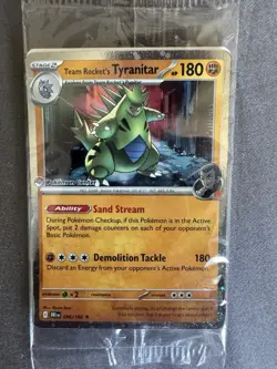 Team Rocket's Tyranitar Pokemon Center Stamped Promo SEALED - Pokemon TCG - Image 1