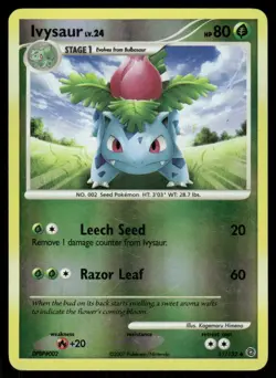 2007 Pokemon Ivysaur Uncommon Secret Wonders 51/132 Reverse Holo DMG - Image 1