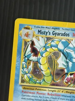 Pokemon Misty's Gyarados Gym Challenge Holo Rare Unlimited 13/132 100 HP 2000 - Image 2